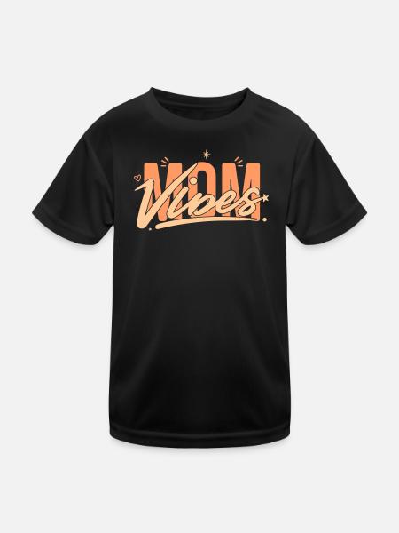 Own Your Mom Vibes: Ein Geschenk, das es wert ist, gegeben zu werden - Kinder Funktions-T-Shirt - Schwarz - Vorne