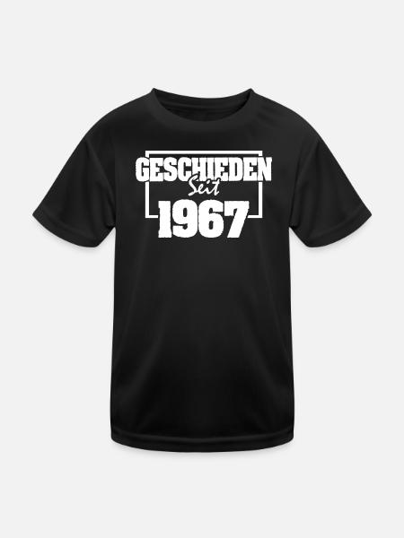 Sprueche 1967 - Kinder Funktions-T-Shirt - Schwarz - Vorne