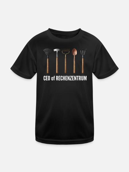 CEO of Rechenzentrum - Kinder Funktions-T-Shirt - Schwarz - Vorne