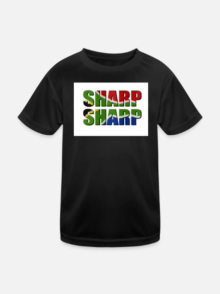 Scharf scharf - Kinder Funktions-T-Shirt - Schwarz
