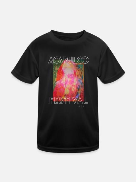 Acapulco Festival Retro 1997 - Kids Functional T-Shirt - black - Front