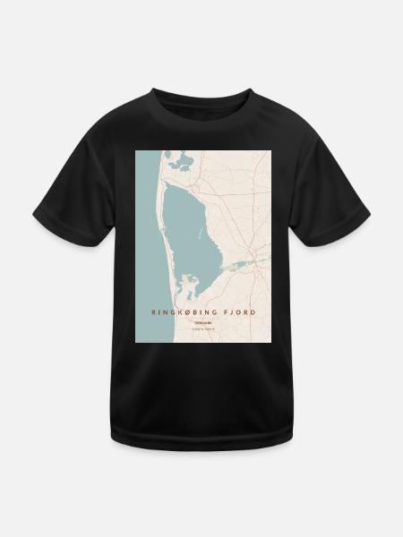 Ringkøbing Fjord Danmark - Kids Functional T-Shirt - black - Front