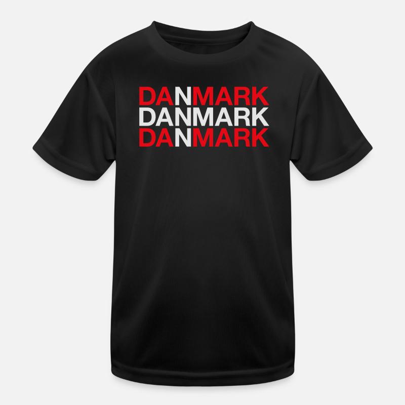 Danemark Danemark Danemark Drapeau T-shirt sport Enfant