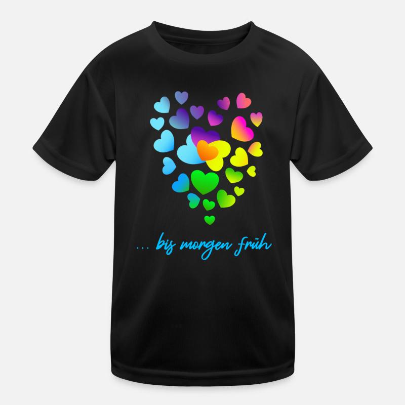 Grappes de cœurs colorés T-shirt sport Enfant
