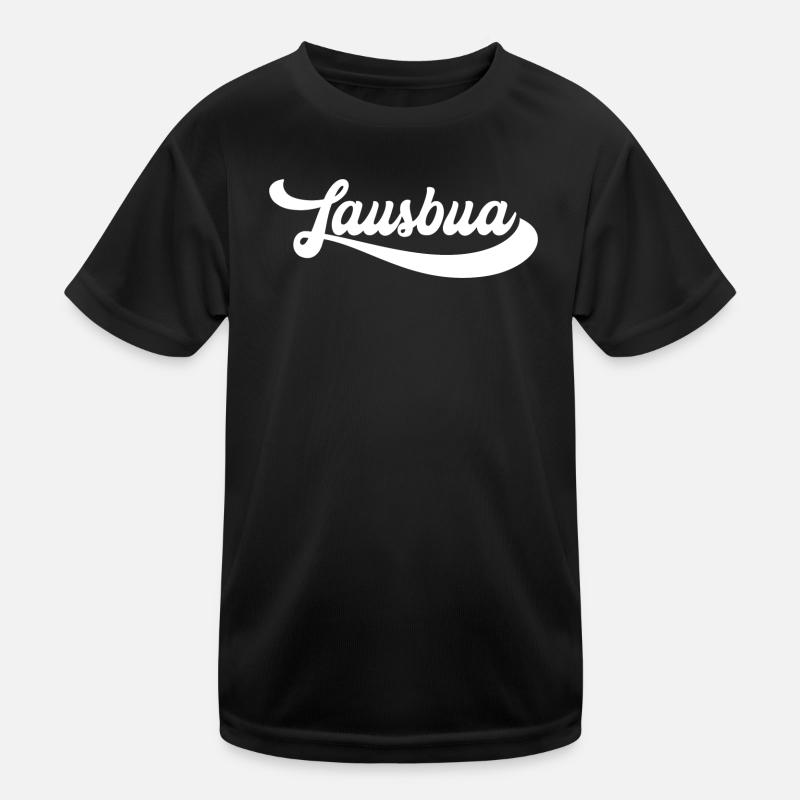 Lawsbua Script Emblem - Kinder Funktions-T-Shirt - Schwarz