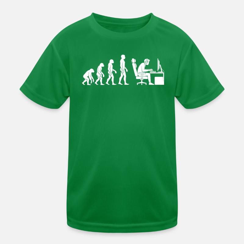 Evolution endet am Schreibtisch Kinder Funktions-T-Shirt
