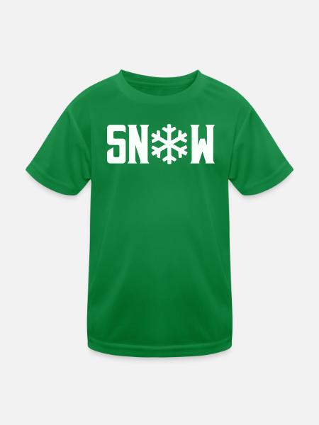 Snow - Kids Functional T-Shirt - kelly green - Front