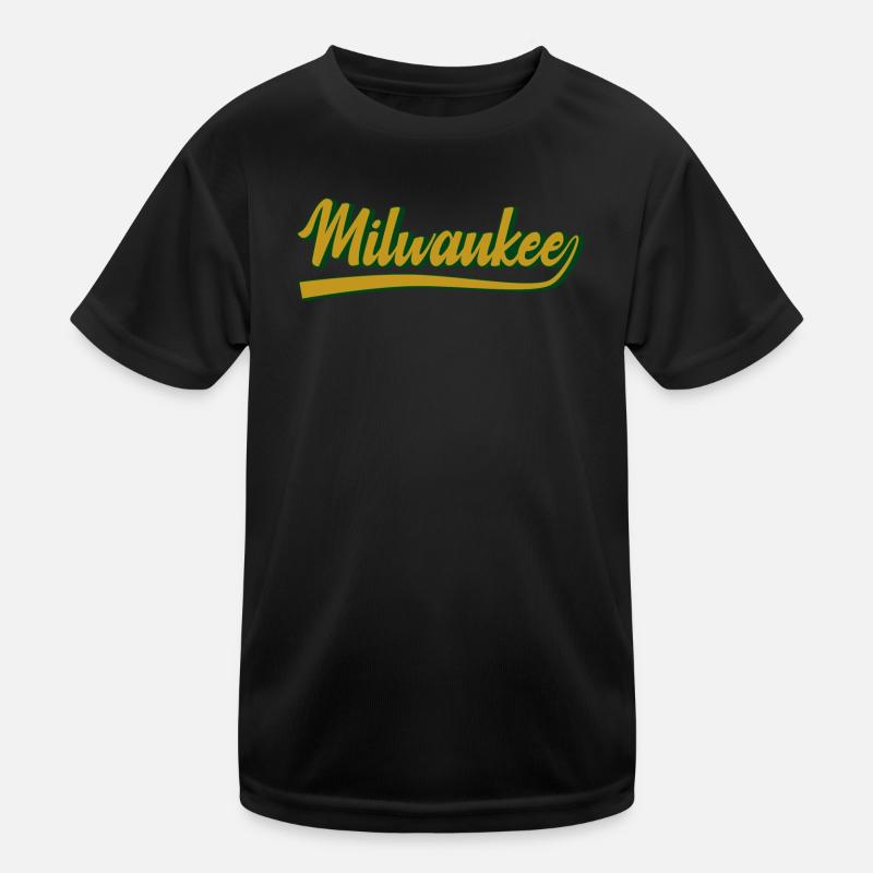 Milwaukee Script City Pride – Vintage Charm Kinder Funktions-T-Shirt