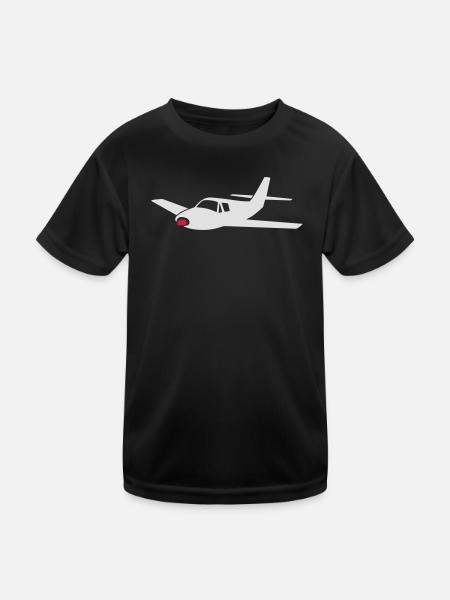 small aircraft (colors can be customized!) - Kids Functional T-Shirt - black