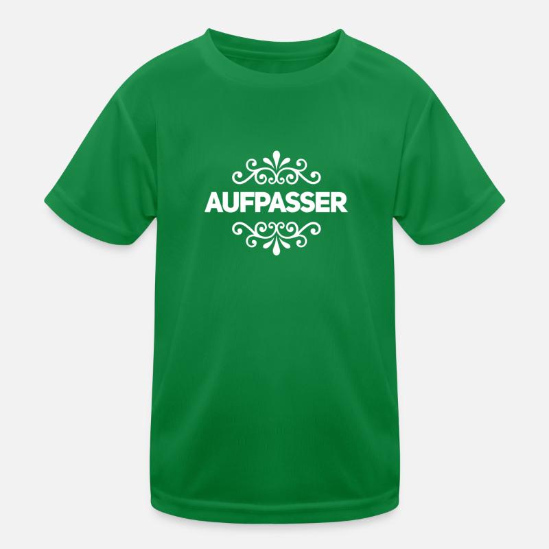 vor dir steht ein Aufpasser Kinder Funktions-T-Shirt