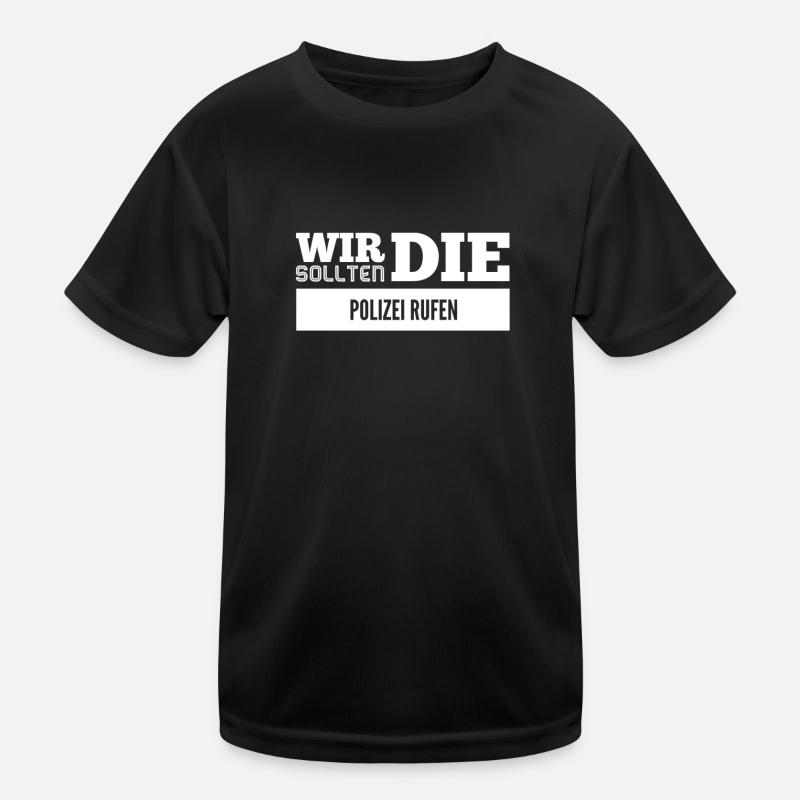 wo ist die Polizei? Kinder Funktions-T-Shirt
