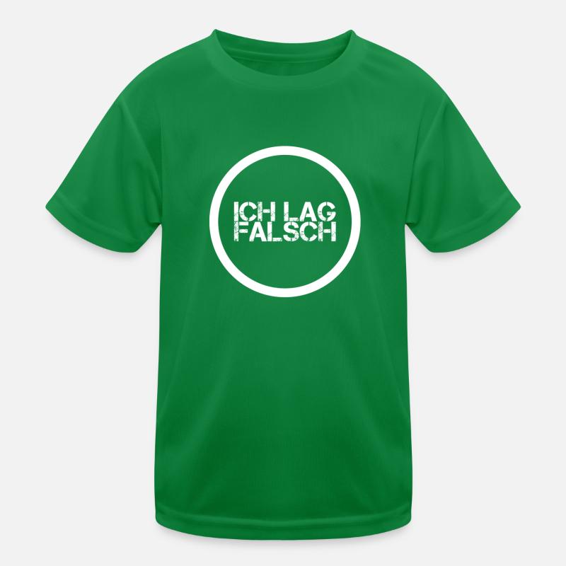 da war ich im Irrtum Kinder Funktions-T-Shirt