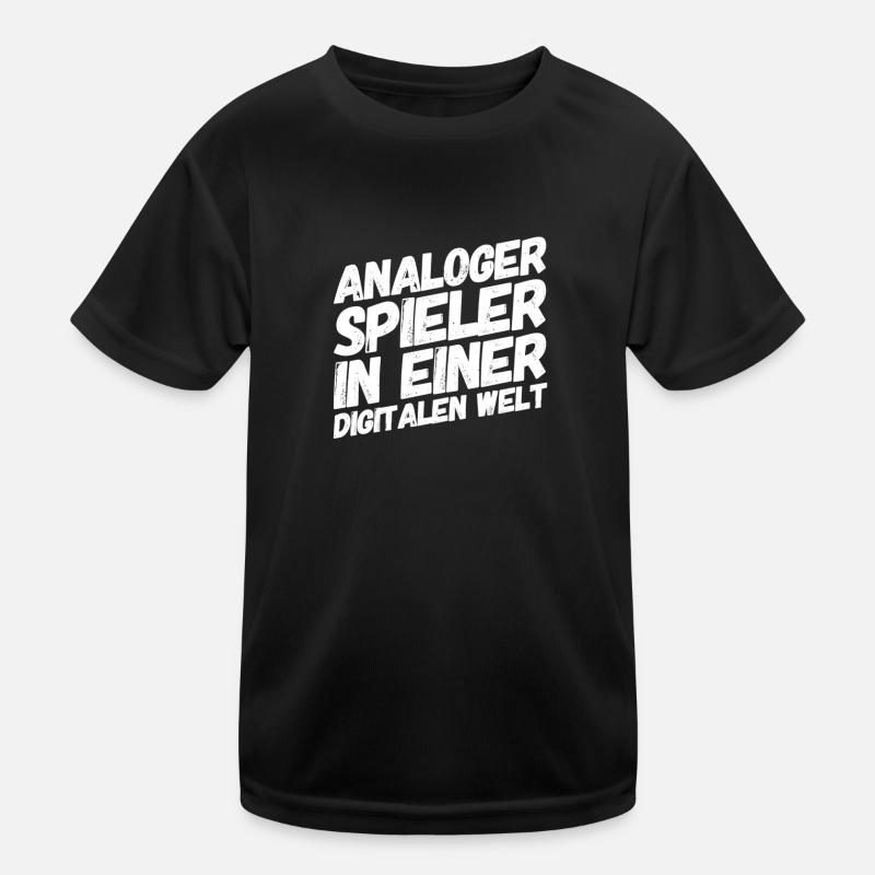 analoger Spieler Kinder Funktions-T-Shirt