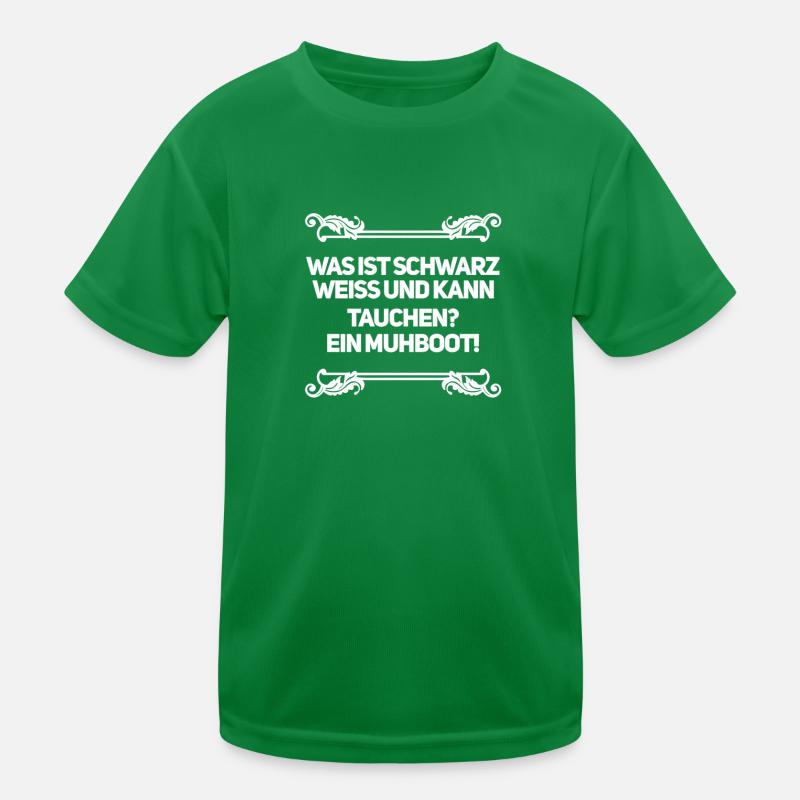Flachwitze gehen immer Kinder Funktions-T-Shirt