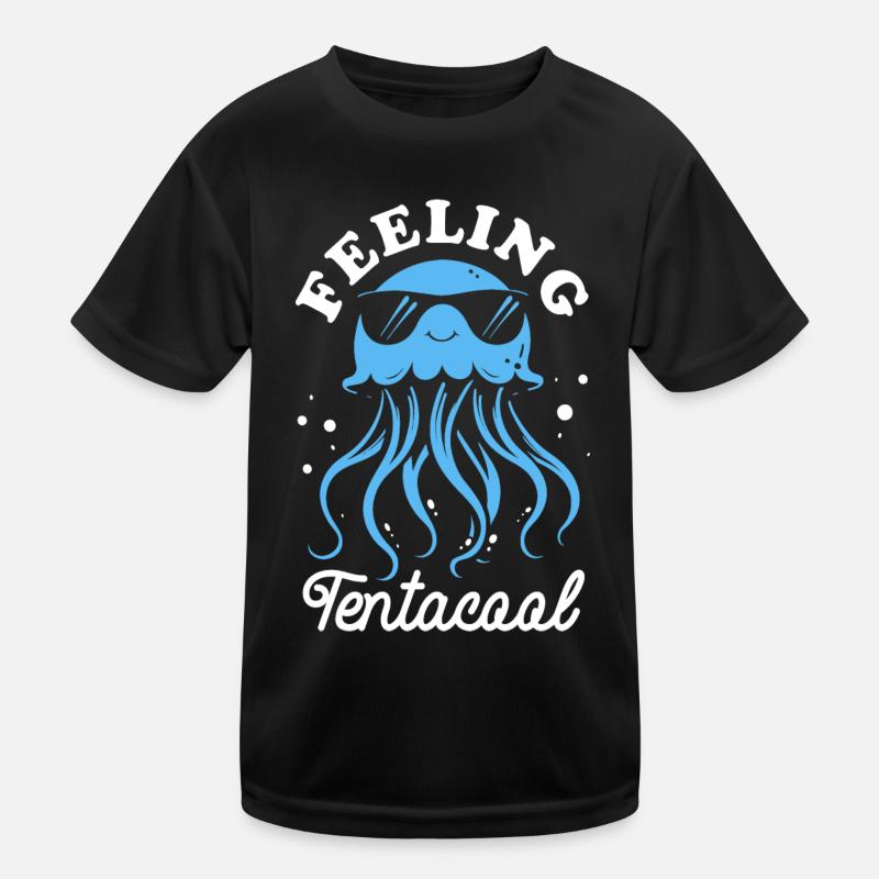 Feeling Tentacool - Qualle mit Tentakeln Kinder Funktions-T-Shirt