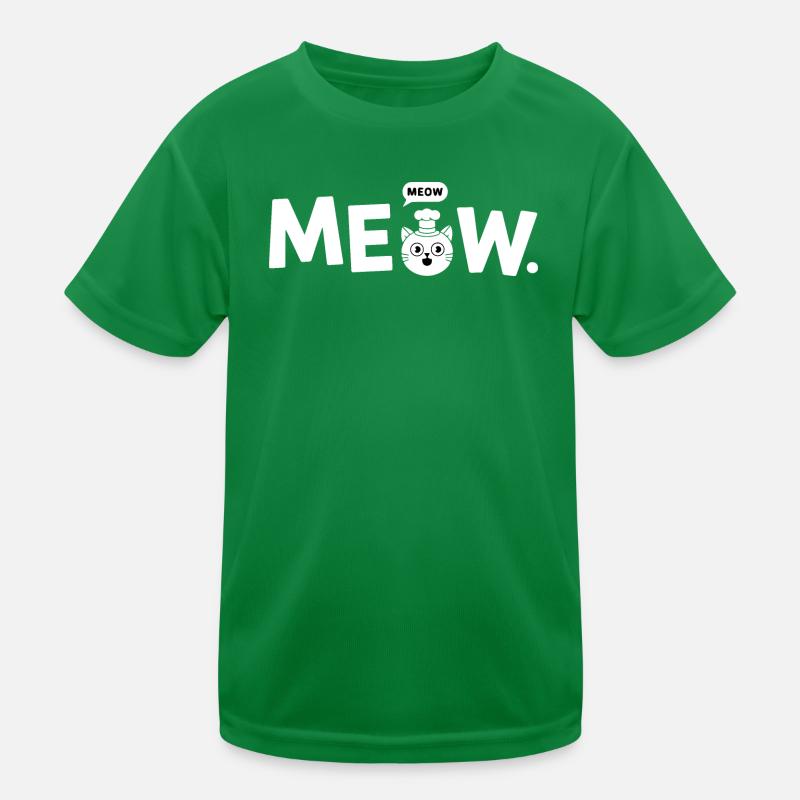 Miau Chef Katze Kinder Funktions-T-Shirt