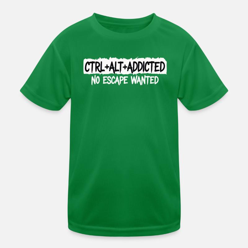 CTRL ALT ADDICTED — PAS D’ÉCHAPPATOIRE T-shirt sport Enfant