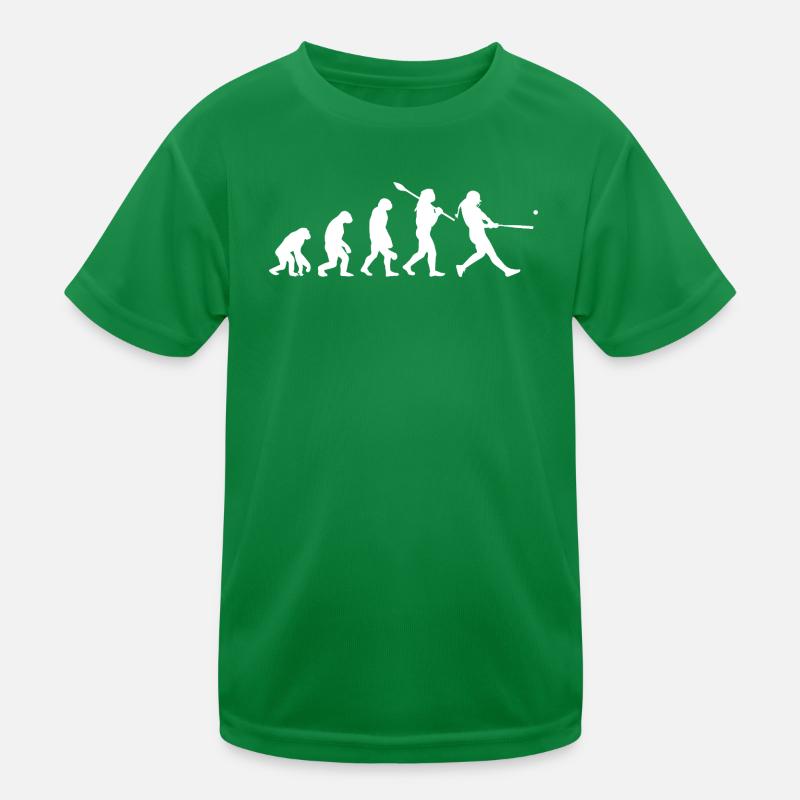 Évolution de la silhouette du softball de baseball masculin T-shirt sport Enfant