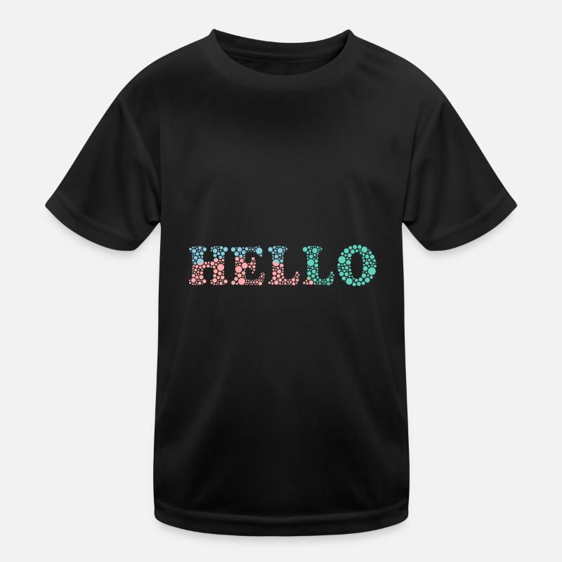 HELLO. HELLO. HELLO. COOL. HUMOR Kids Functional T-Shirt