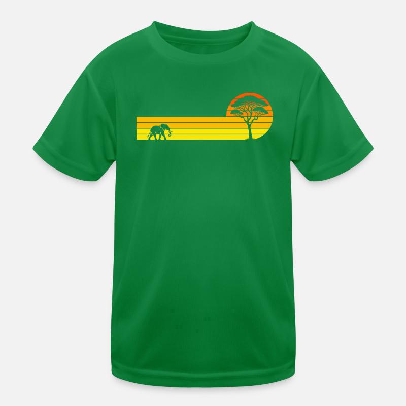 African sunset Kids Functional T-Shirt