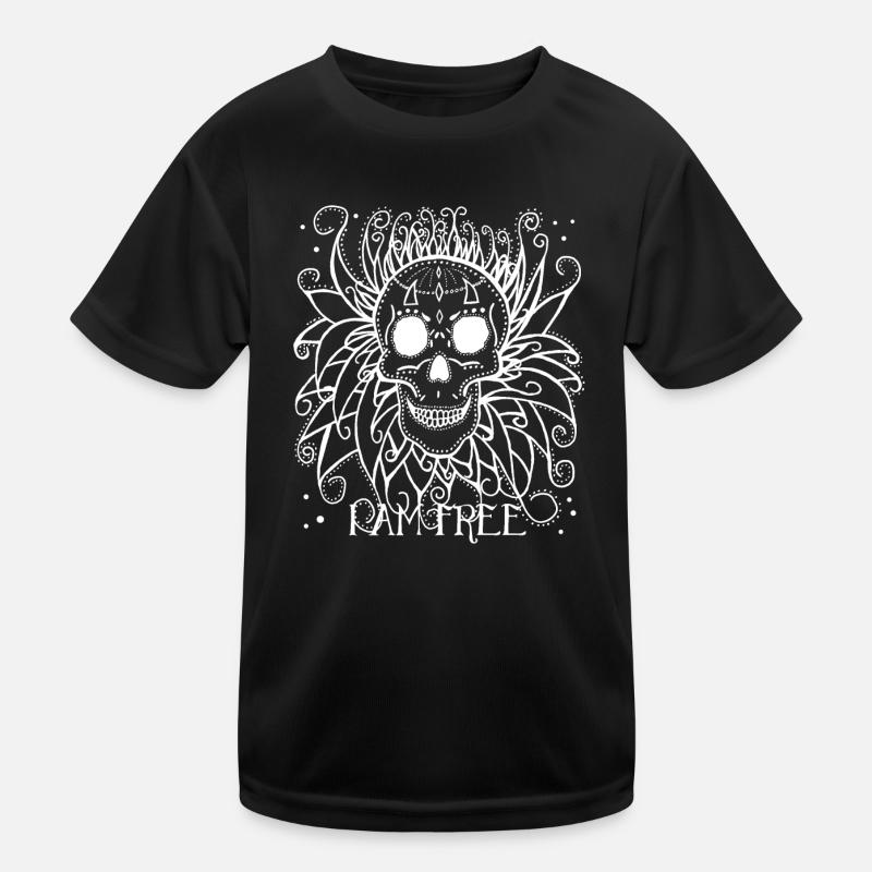 Tête de mort Girly T-shirt sport Enfant