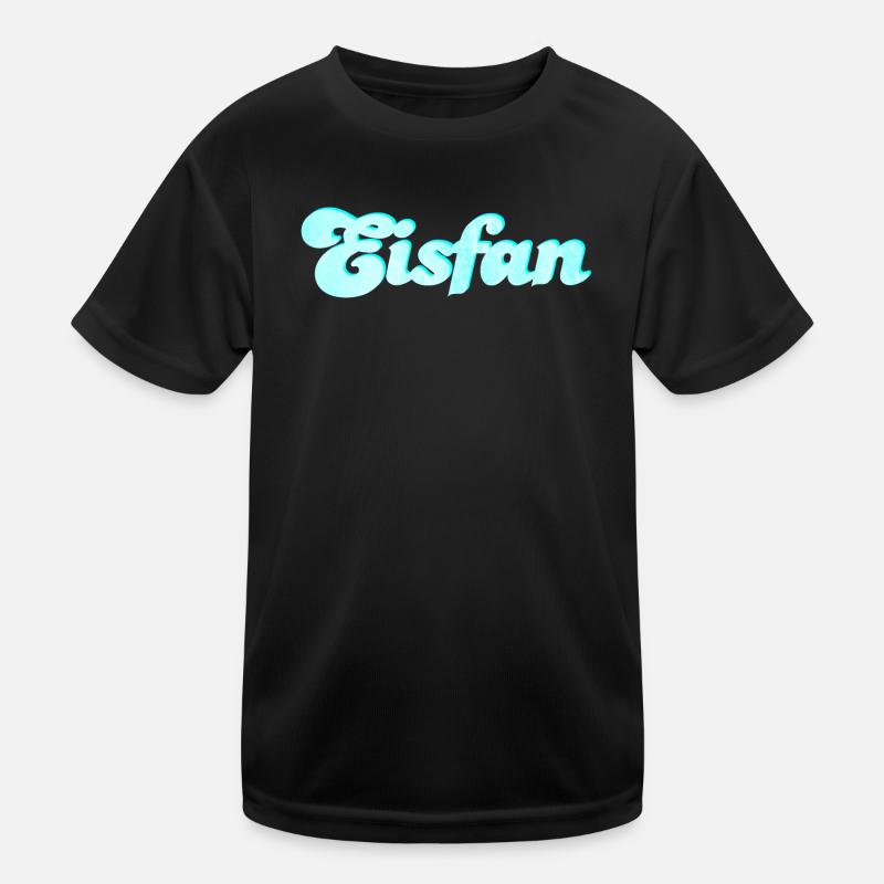Eis Fan Eiscreme süß Sommer Eiskrem Handschrift Kinder Funktions-T-Shirt