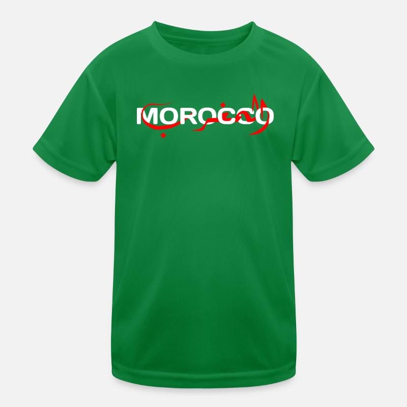 Marokko Meine Herkunft in arabischen Buchstaben Kinder Funktions-T-Shirt