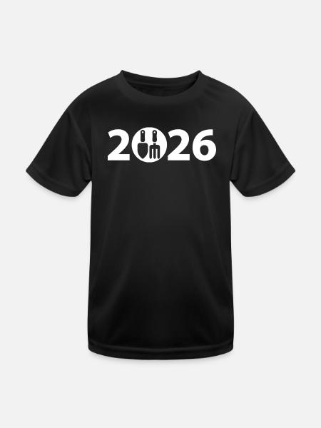 Gardener 2026, Horticulture 2026 - Kids Functional T-Shirt - black - Front