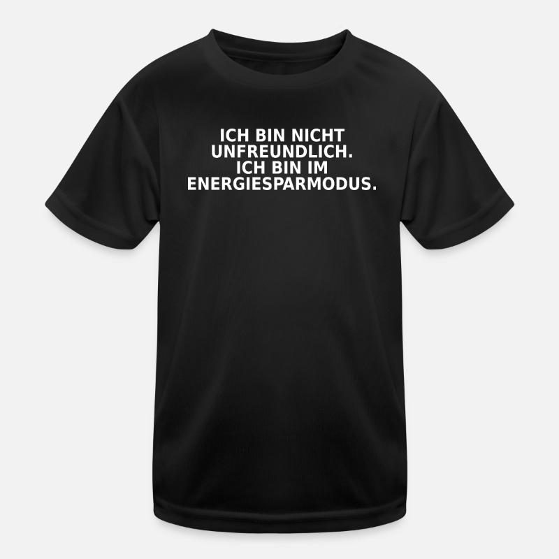 Ich bin im Energiesparmodus Kinder Funktions-T-Shirt
