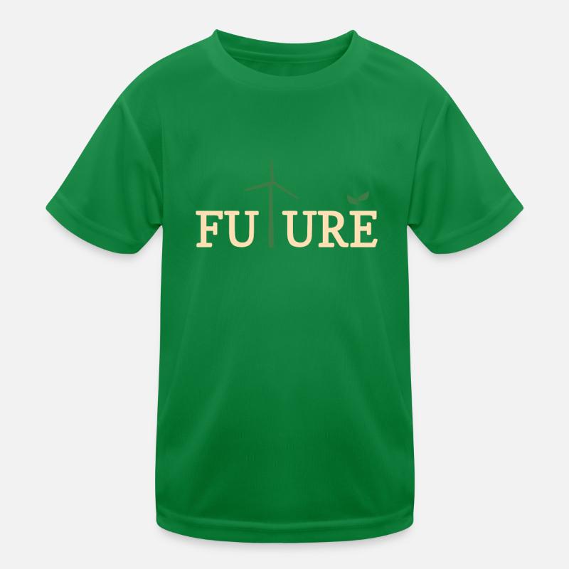 Énergie éolienne Éolienne Protection de l’environnement Énergie Électricité T-shirt sport Enfant