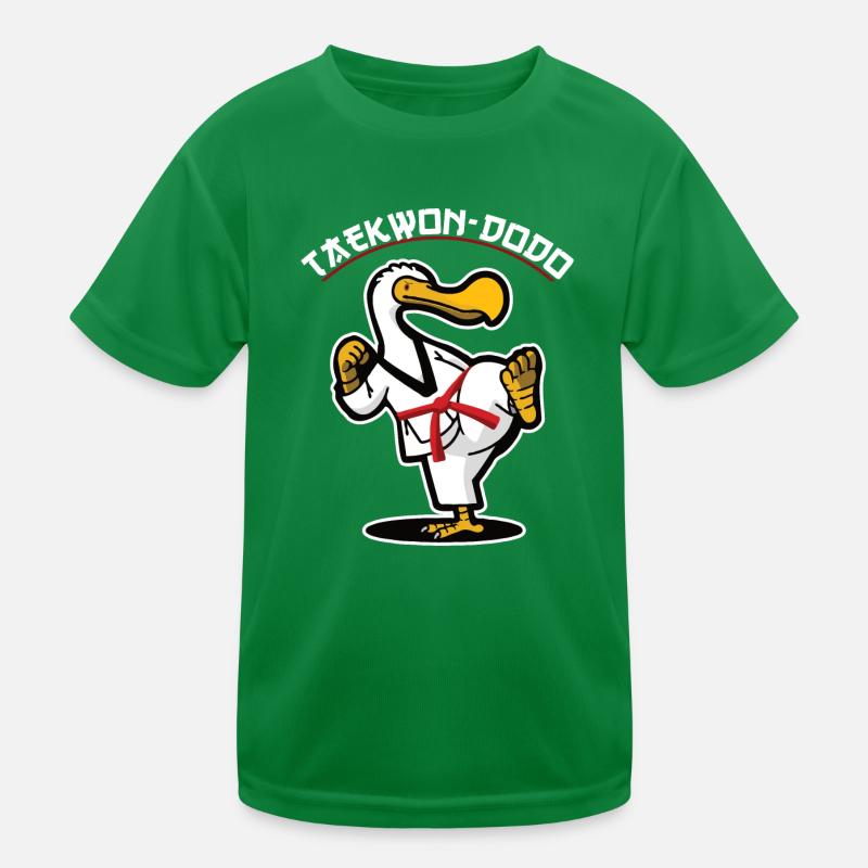Taekwon-Dodo Kampfsport Karate Dodo Vogel Kinder Funktions-T-Shirt