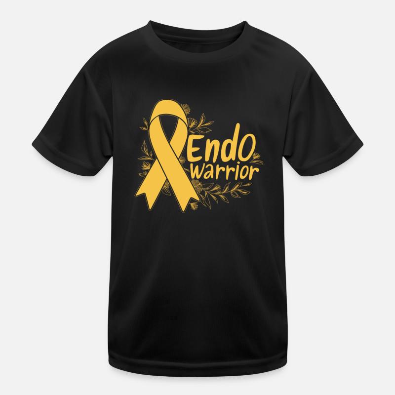 Motivation de sensibilisation à l'endométriose Endo Warrior T-shirt sport Enfant