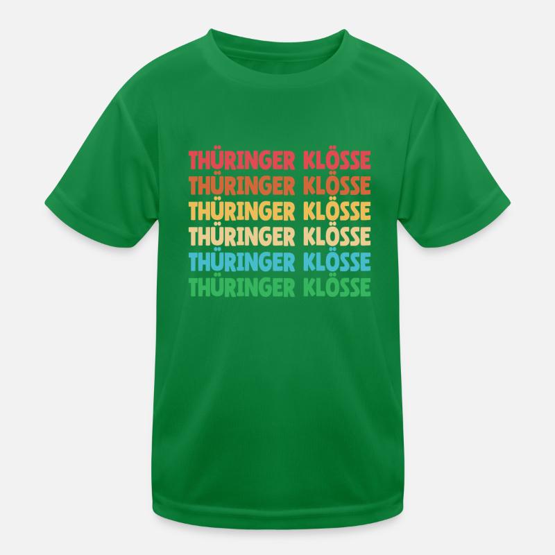 German food, dumplings, Thuringia, dialect, dialect Kids Functional T-Shirt