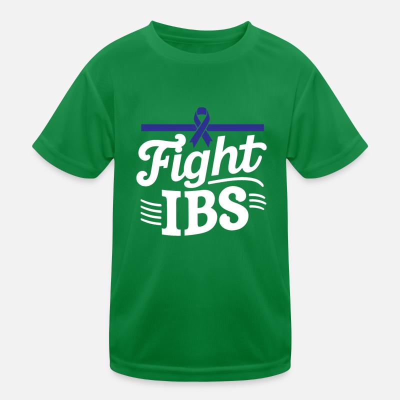 Bekämpfen Sie IBS Reizdarmsyndrom Bewusstseinssuppo Kinder Funktions-T-Shirt