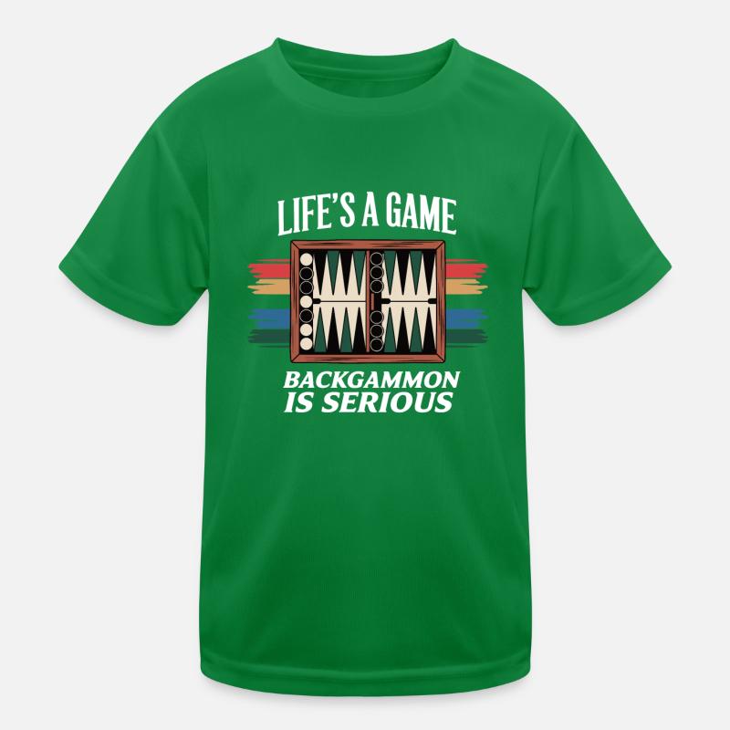 La vie est un jeu de backgammon est sérieux Lovers Board G T-shirt sport Enfant