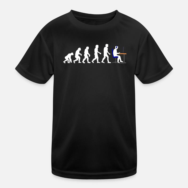 Gamer Evolution - Kinder Funktions-T-Shirt - Schwarz