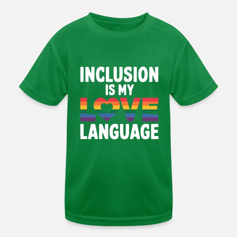 L’inclusion est mon amour professeur d’éducation aux langues T-shirt sport Enfant
