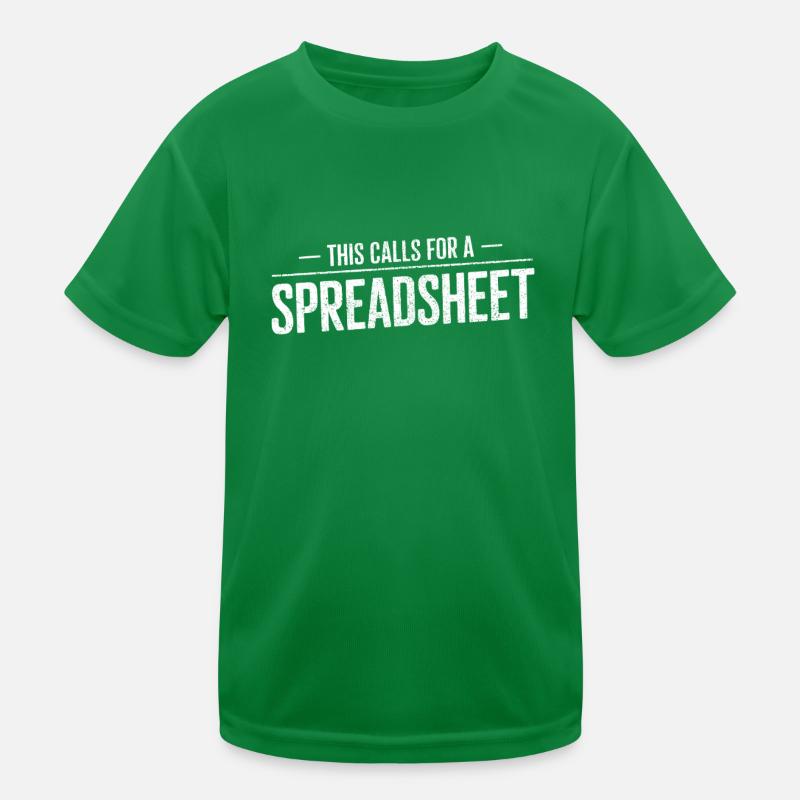 Cela nécessite un contrôleur comptable tableur T-shirt sport Enfant