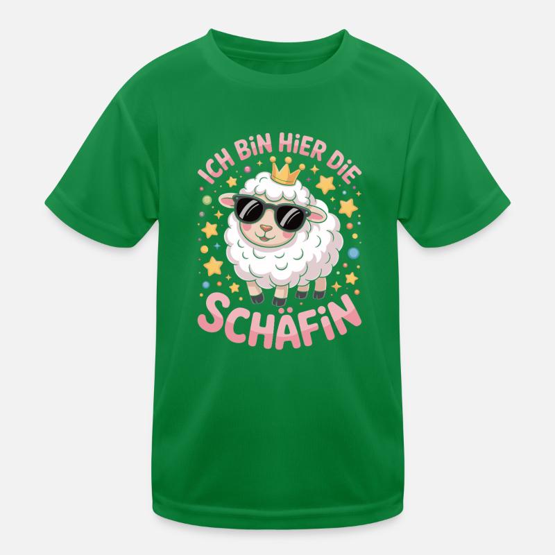 I'm the Sheep Here – Funny Self-Confident Kids Functional T-Shirt