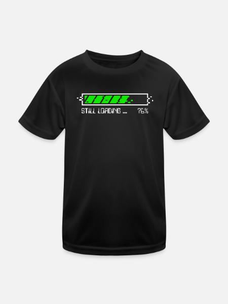 Noch lädend – Patience Gamer - BLC - Kinder Funktions-T-Shirt - Schwarz - Vorne
