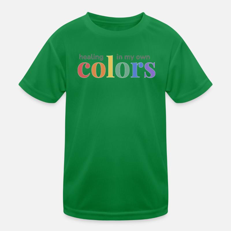 Pride Rainbow Design : Guérir dans mes propres couleurs T-shirt sport Enfant