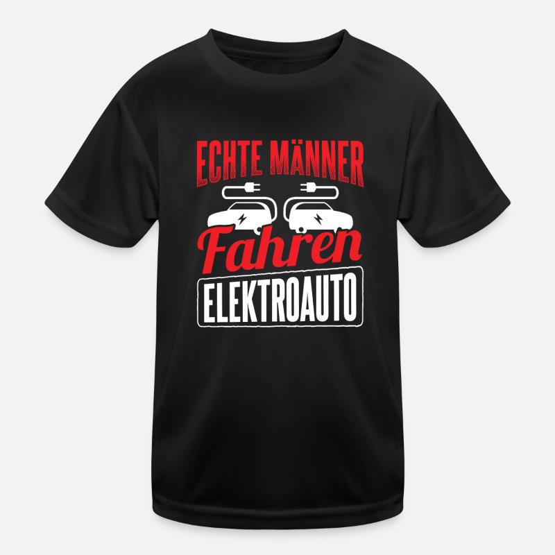 Auto E-Auto Elektroauto Kinder Funktions-T-Shirt