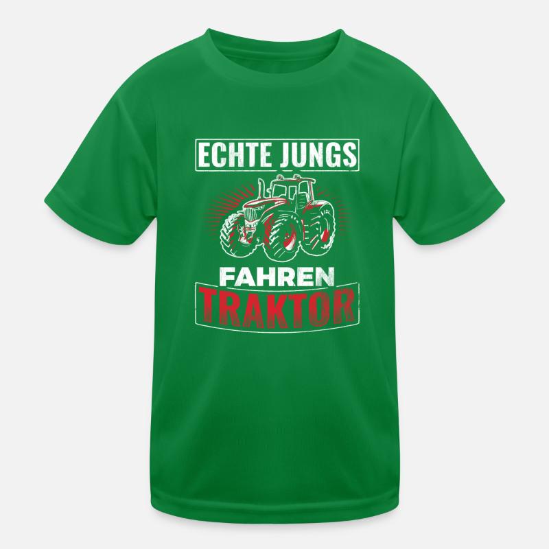 Traktor Bauer Kinder Funktions-T-Shirt