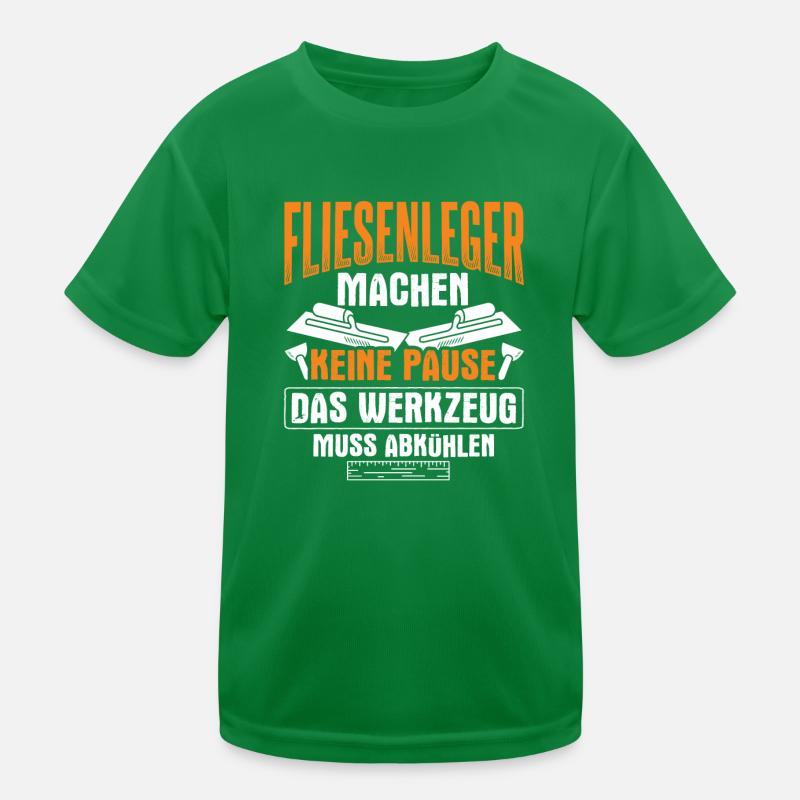 Fliesenleger Handwerker Kinder Funktions-T-Shirt