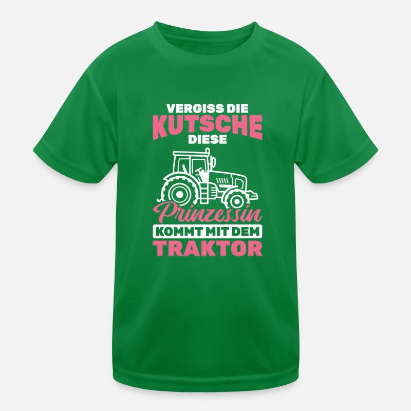 Diese Prinzessin Kommt Mit Traktor Bauer Landwirt Kinder Funktions-T-Shirt