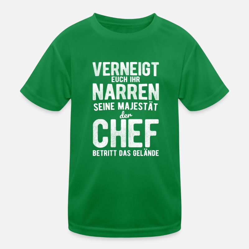 Chef Spruch Kinder Funktions-T-Shirt