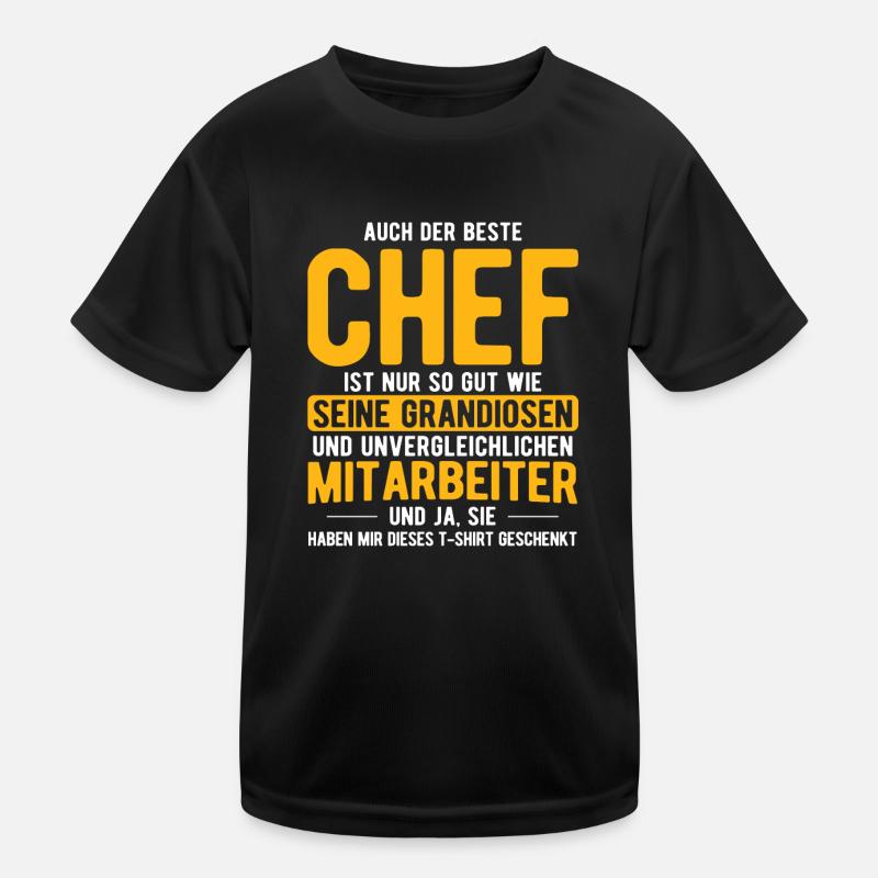 Chef Geschenk Spruch Kinder Funktions-T-Shirt