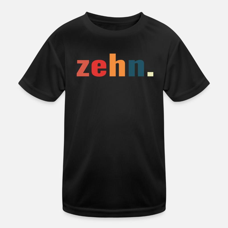 10. Geburtstag Geschenk Zehn 10 Jahre Kinder Funktions-T-Shirt