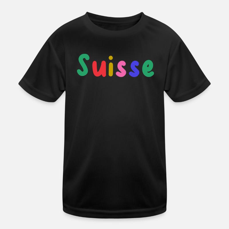 SCHWEIZ. LAND Kinder Funktions-T-Shirt
