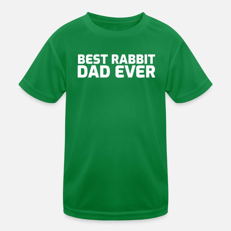 BEST RABBIT DAD EVER Kids Functional T-Shirt